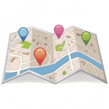 Vector map with Pin Pointer